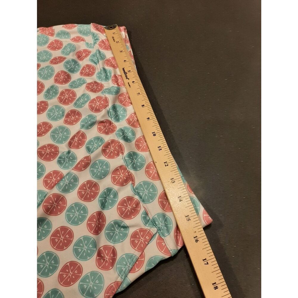 Coral Bay Golf Citrus Print Skort Medium Athletic Skirt w/ Built In Shorts - Picture 7 of 10